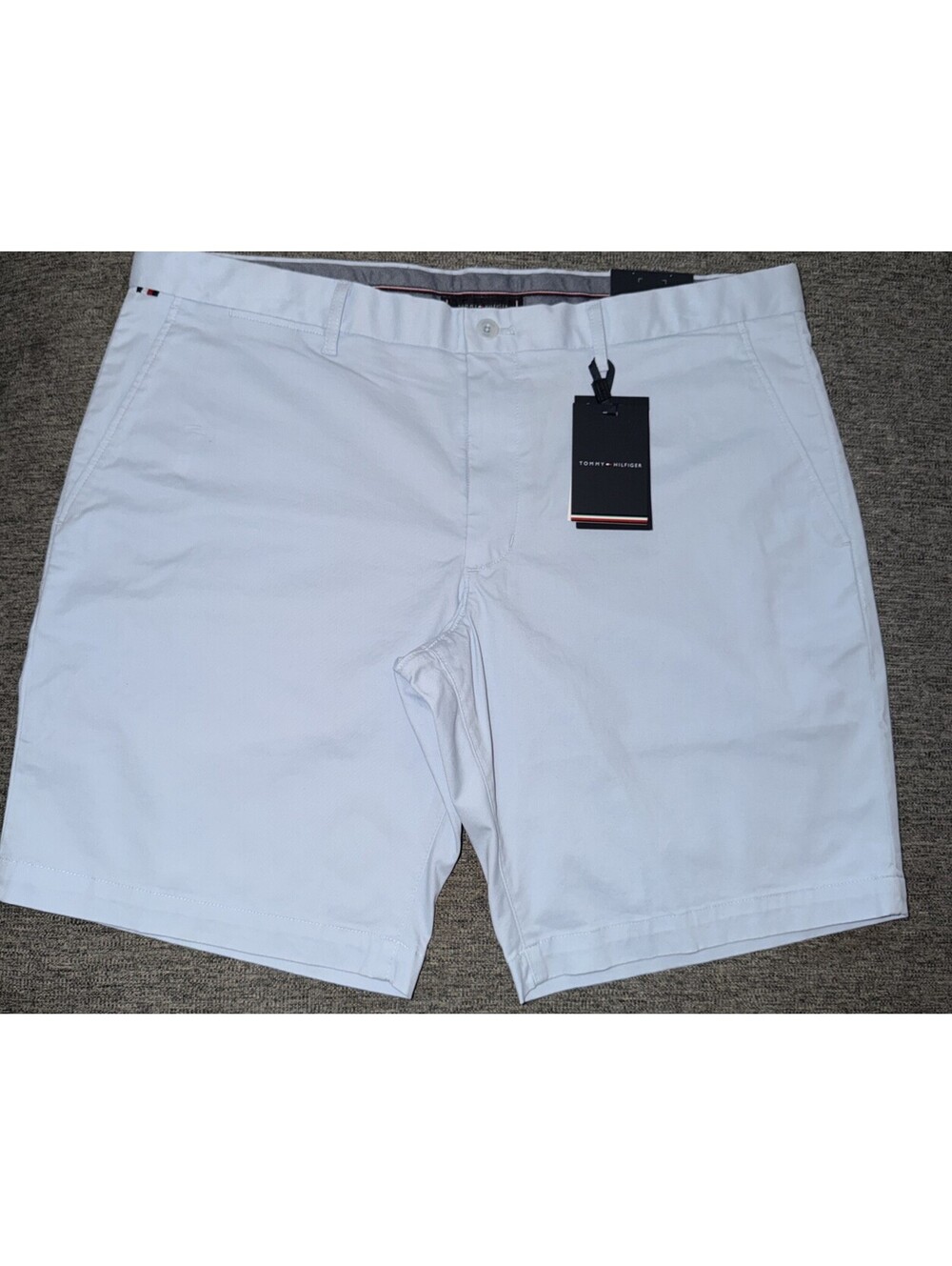 Tommy Hilfiger Men Sz 38 Brooklyn 1985 9” Twill Chino Desert Sky Shorts $69.50